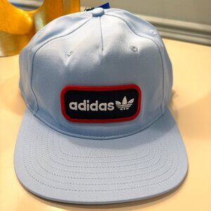 adidas originals OG Patch Snap Back Hat OSFM in Clear Sky